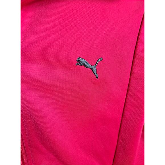 Puma Women's Red Full‎ Zip Activewear Sports Track Jacket Size M - Picture 4 of 10
